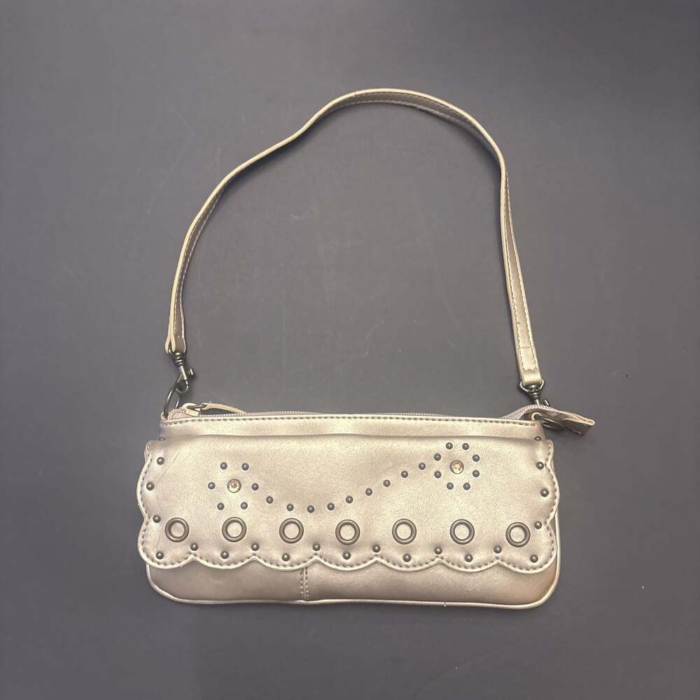 Nine West Evening Bag handbag gold and pink